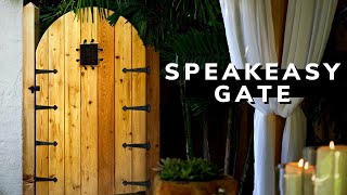 New Backyard Feature: Speakeasy-inspired Cedar Gate