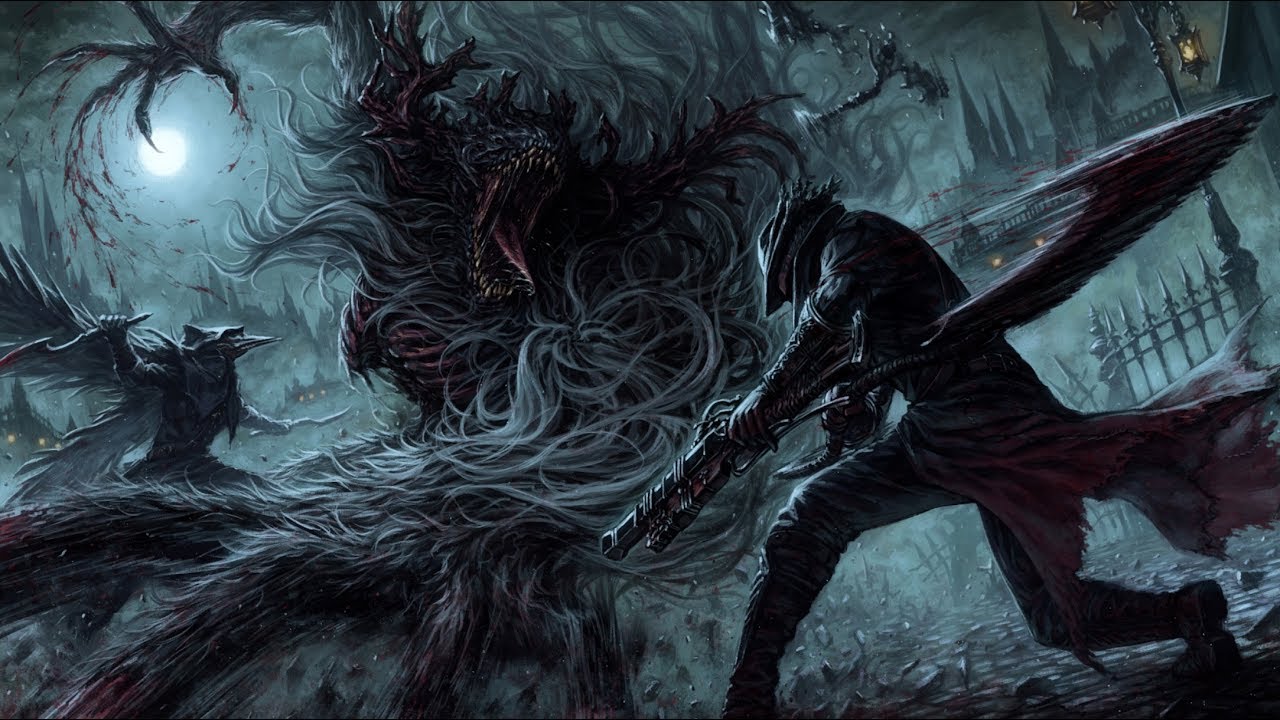 Bloodborne helping a friend with the DLC The Living Failures and Lady Maria