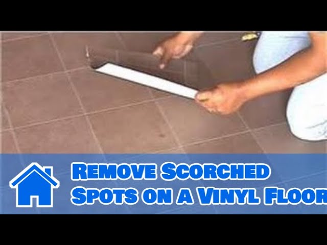how to fix cigarette burns on vinyl flooring Vinyl Flooring Maintenance & Cleaning : How to Remove Scorched Spots on a  Vinyl Floor
