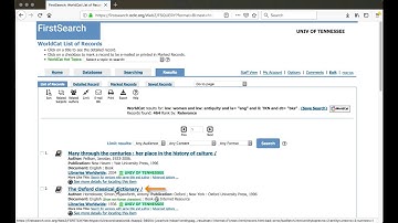 WorldCat - Example Search
