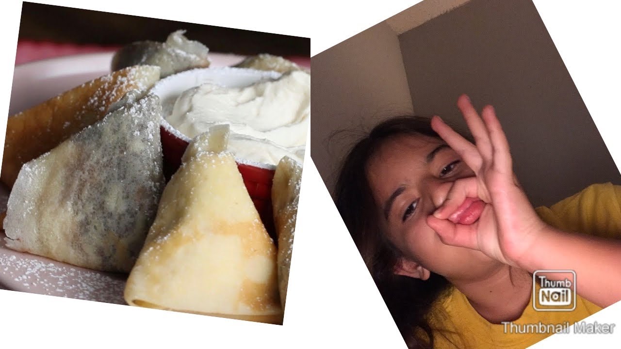 Making triangle crepes - YouTube