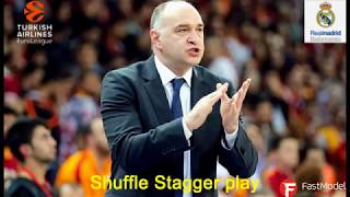 Real Madrid: Shuffle Stagger play (February 2019)