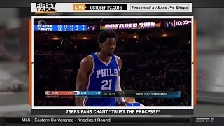 Philadelphia 76ers Fans Chant &quot;Trust The Process!&quot;