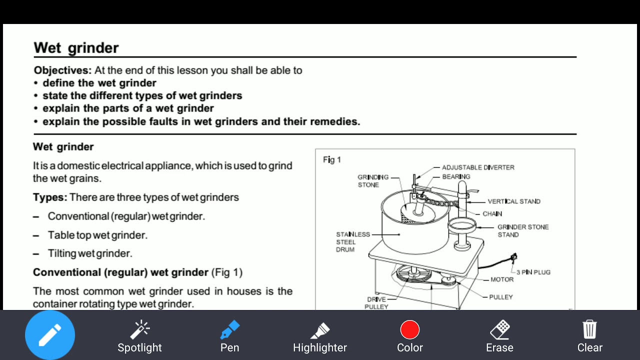 Wet grinder working part 1 - YouTube