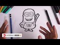 CARA MENGGAMBAR MINION DENGAN MUDAH - HOW TO DRAW MINION