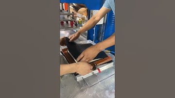 RF welding of leather cushions