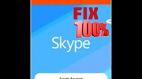 Skype Fix Unable to Sign in Please Check Your Internet Connection And Try Again