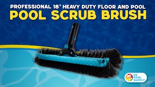 U.s Pool Supply - Professional 18 Heavy Duty Floor And Wall Pool Scrub Brush
