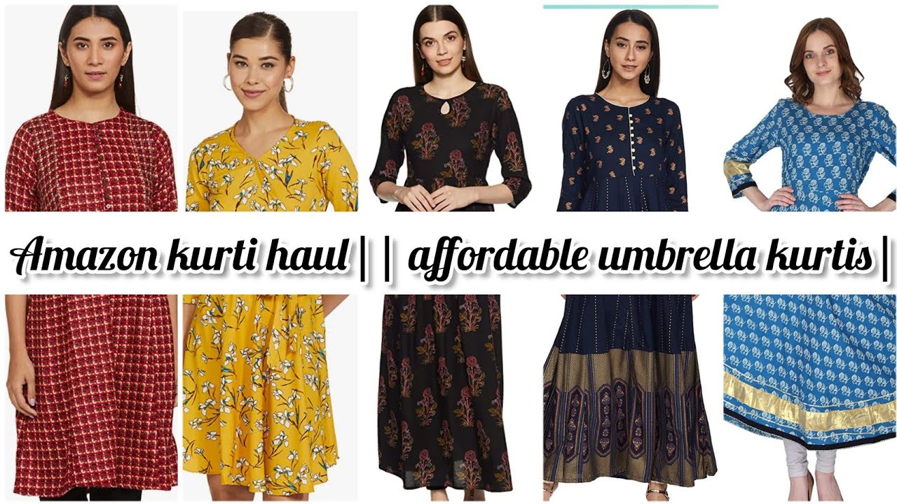 Rs.350 umbrella kurtis cash on delivery amazon shopping haul in