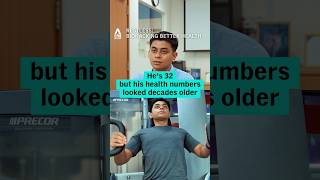 He’s 32 but his health numbers looked decades older