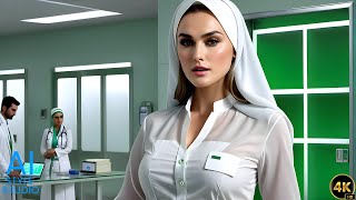 4K AI Art Lookbook Video of Arabian AI Girl ｜ Sensual Arab AI Nurse