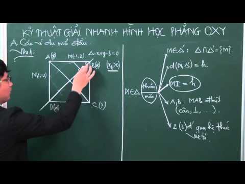 KỸ THUẬT GIẢI NHANH HÌNH HỌC PHẲNG OXY PHẦN 1 - youtube