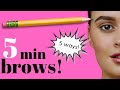 REALISTIC EYEBROW DRAWING in JUST 5 MINUTES! (#DrawingFacialFeatures with Karen Campbell)