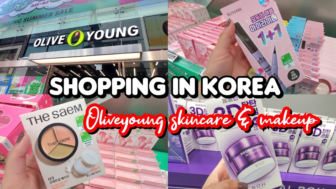 Shopping in korea 🇰🇷 vlog, OLIVEYOUNG Global top picks beauty products 🛍 New makeup and skincare