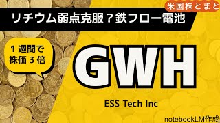 [Requested Video: Stock Prices Triple in One Week] A Detail Explanation of GWH (US Stock Investment)