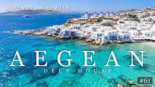 Greek Islands Deep House | Mykonos Windmills, Drone Views Only | Slow Sunset Mix 2026 screenshot 4