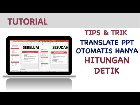 CARA MUDAH TRANSLATE PPT OTOMATIS HANYA HITUNGAN DETIK