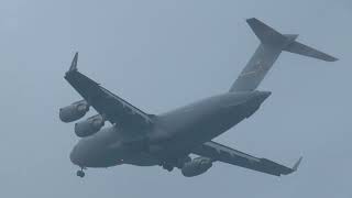 C-17 Globemaster Breaking Through The Fog Kmrb