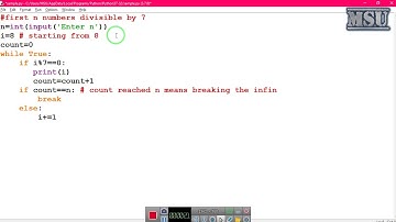GE8161 Problem Solving and python Programming Laboratory 32   First n numbers divisible by 7