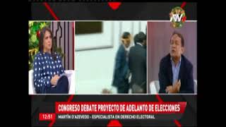 &quot;Adelanto de Elecciones Generales y otras Reformas Políticas-Electorales&quot;. Martín D&#39;Azevedo.