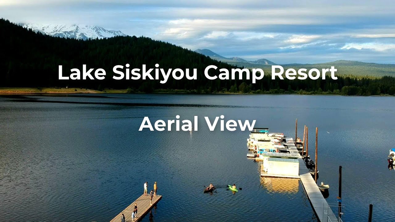 Lake Siskiyou Camp Resort Aerial Views - YouTube