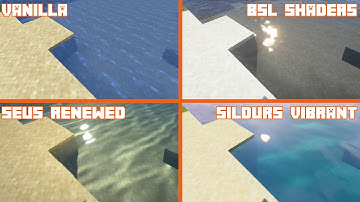 Vanilla vs Seus Renewed vs BSL Shaders vs Sildurs Vibrant Extreme VL | Shader Comparison