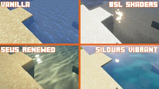 Vanilla Vs Seus Renewed Vs Bsl Shaders Vs Sildurs Vibrant Extreme Vl Shader Comparison