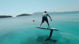 Flying over water with the Audi e-tron foil by Aerofoils on Mallorca!