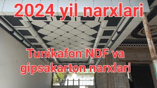 Tunikafon NDF va Gipsakarton narxlari Туникафон НДФ ва гипсакартон