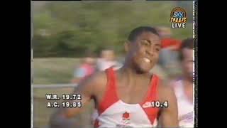 England V Australia Athletics Darren Campbell 200m 1992