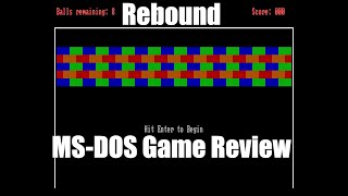 Full Rebound - 1983 - MS-DOS Game Review Guide