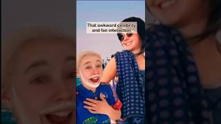 Awkward fan/celebrity interaction #relatable #shorts #fans #celebrity