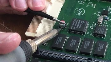 Replacing Capacitors - Macintosh Performa 550 - 68k Mac Surface Mount Recap