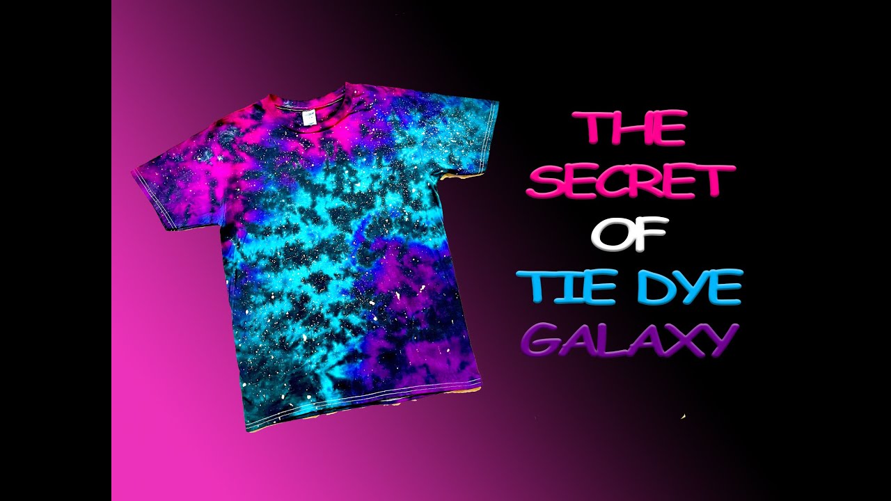 galaxy tie-dye technique