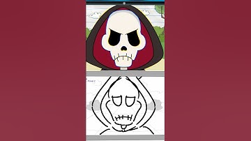 When Grim Comes Knocking 💀 Side by Side | (Animation Meme) #boyanddragon #shorts