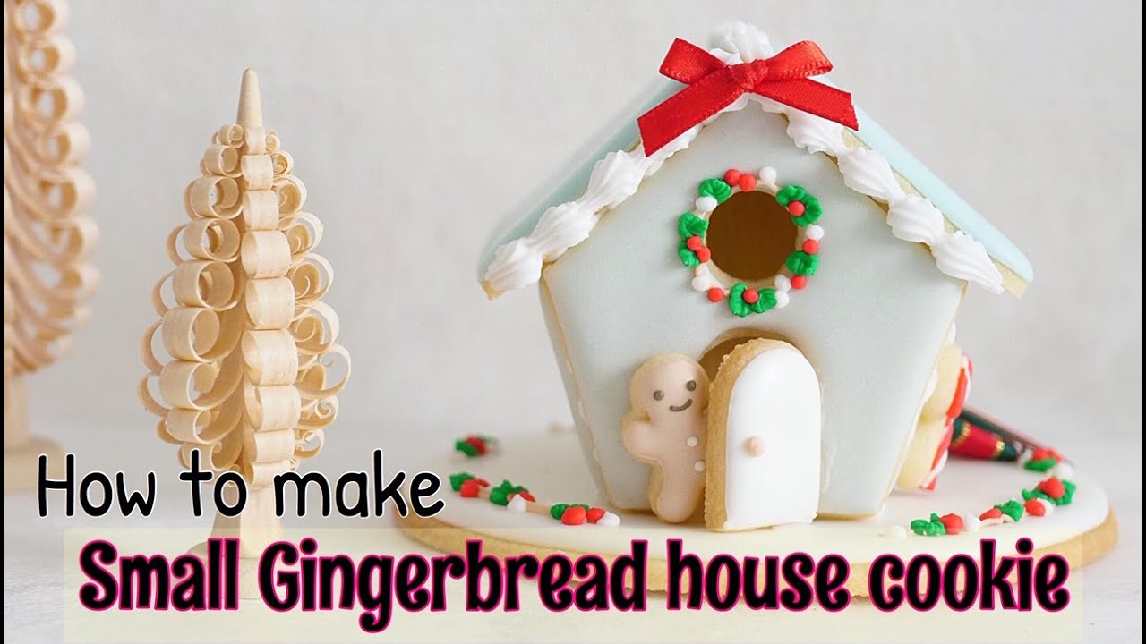 クリスマス ミニヘクセンハウスクッキー の作り方 Small Gingerbread House Cookie The Cookie Cutter Land Youtube