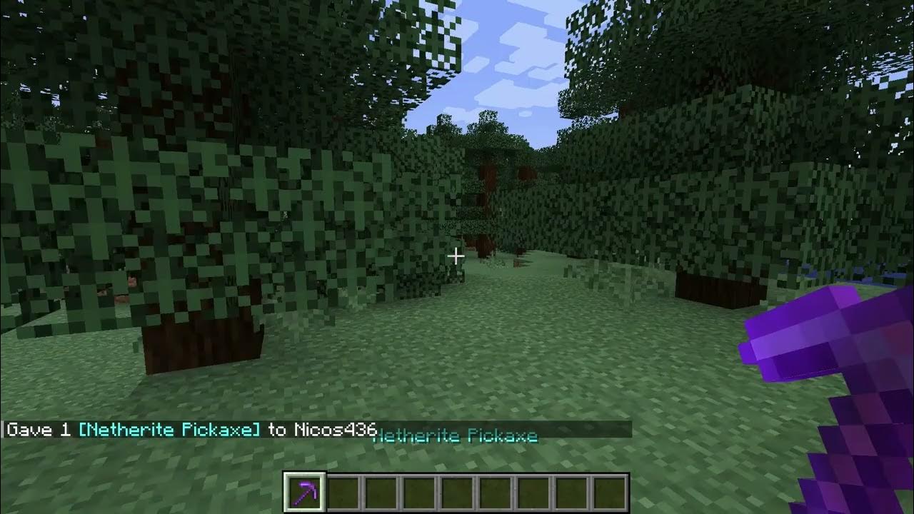 How to get netherite pickaxe efficiency enchant lvl 255 youtube