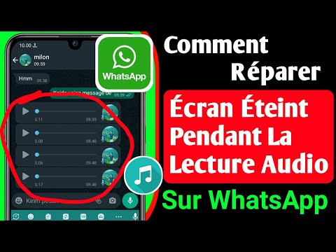 Correction - Problème D'écran De Lecture Audio Whatsapp 2022 || WhatsApp Sensor Problem