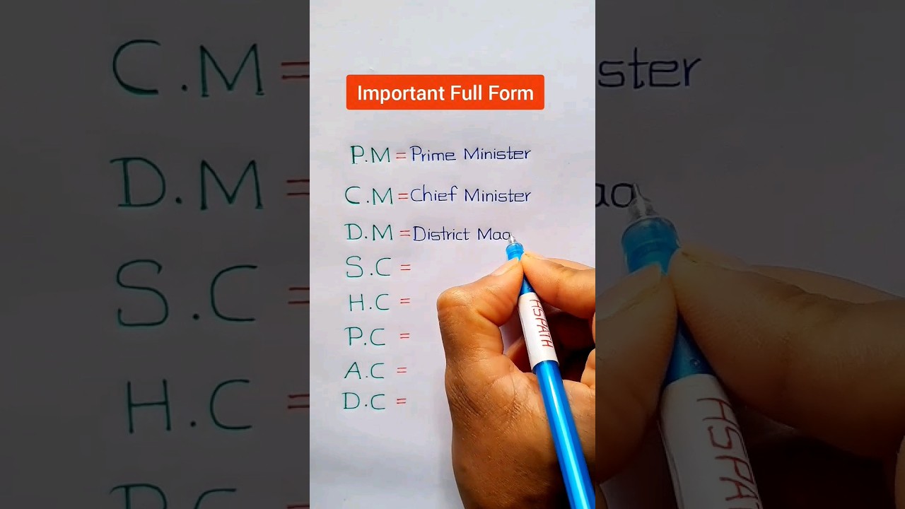 PM CM DM Sc HC PC AC DC Full Form Shortfeed shortvideo YouTube PM CM DM Sc HC PC AC DC Full Form Shortfeed shortvideo YouTube