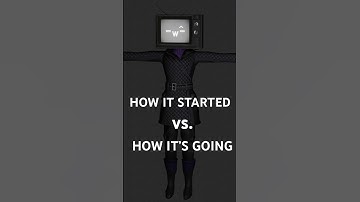 TV WOMAN in Blender — How it started vs. How it’s going!