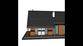 Двухэтажный дом 152 м². Архитектурный образ, который ищут в Москве и Санкт-Петербурге.