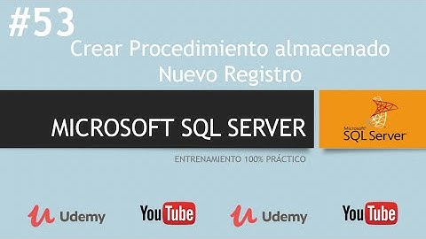 📌 53 - Crear Procedimiento Almacenado Nuevo Registro| Microsoft SQL Server