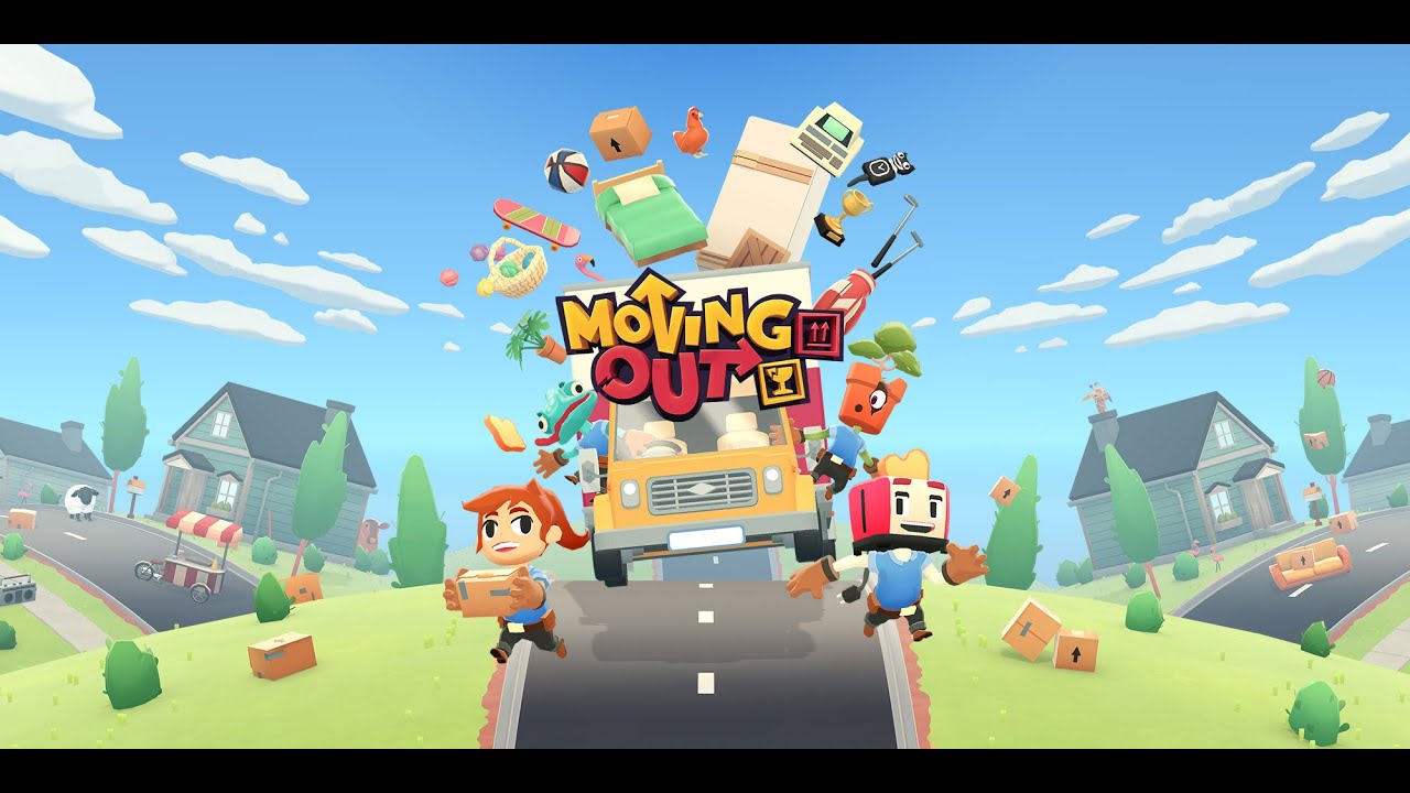 ПЕРЕВОЗИМ ВЕЩИ ПО УКАЗАНИЮ ШОКОЛАДНОГО ПАЛЬЦА -ПРОХОЖДЕНИЕ ИГРЫ MOVING OUT #1 ( 2020 НА ПК)