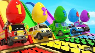 Colorful Trucks Loaded with Balls 🚚⚽🌈 | Learn Colors for Kids | Trucks Song | Mini Magic