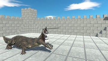 NEW UNIT PURUSSAURUS Crushing Bite in Ancient Castle vs ALL UNITS Animal Revolt Battle Simulator