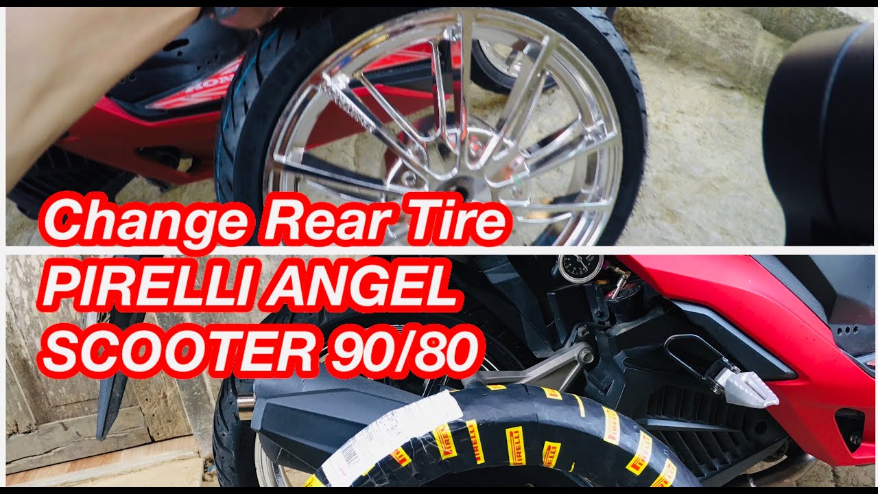 Honda Click 150i Gc Changing Rear Tire Pirelli Angel Scooter YouTube