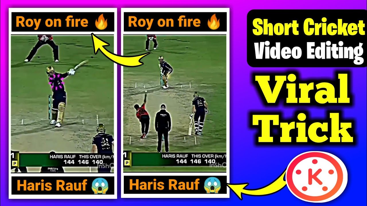 Short Cricket Video Kaise banaye || Viral Trick 😱 | how to edit cricket ...