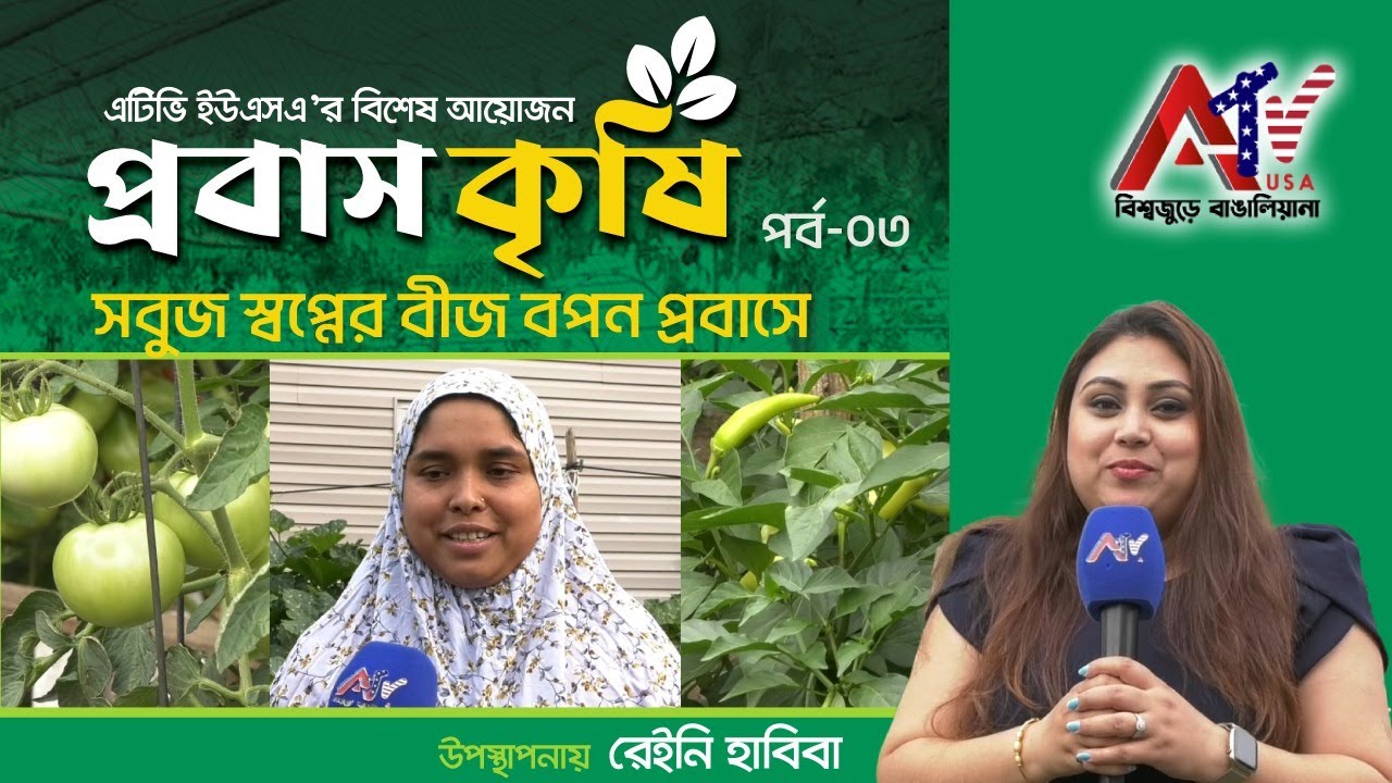 নিউ ইয়র্কে বিশাল সবজির বাগান করে তাক লাগালেন বাংলাদেশি | প্রবাস কৃষি | পর্ব ০৩ | ATV USA HD