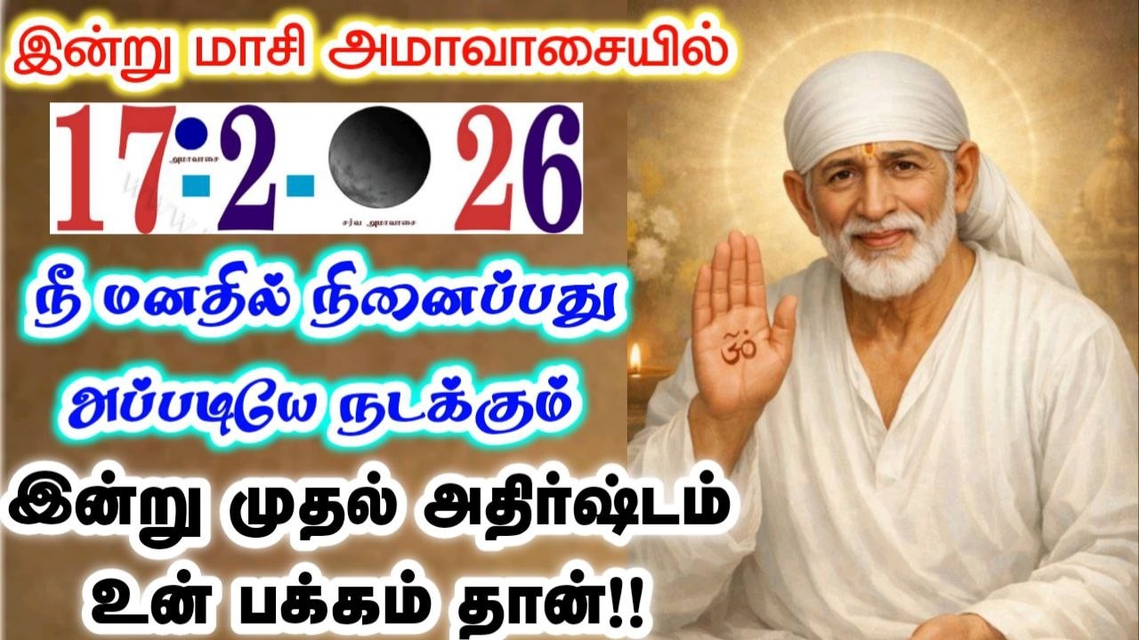 17-2-26/இன்று மனதில் நினைப்பது🛑🌸shirdi sai baba tamil/sai motivationalspeech#motivationtamil