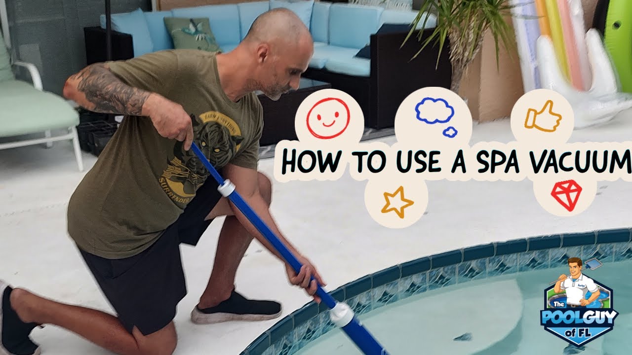 You can use a manual spa vacuum cleaner 🤔